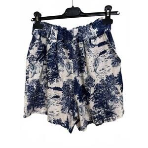 NEW SCANDAL ITALY women's lion shorts in blue/white